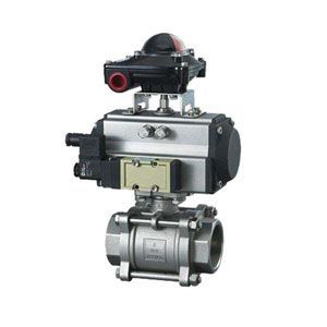 氣動(dòng)二片式內(nèi)螺紋球閥